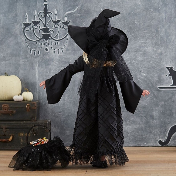 Pottery Barn Kids Black and Purple Witch Costume - Picture 3 of 11